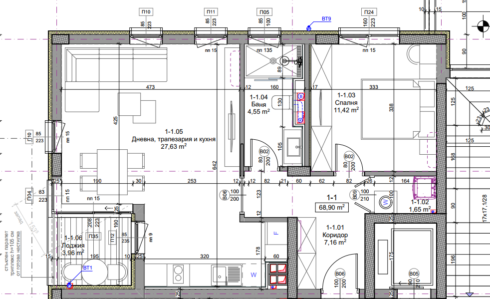 Апартамент 1-1
